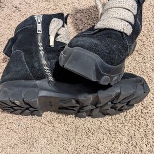 Rick Owens jumbo lace tractor boots